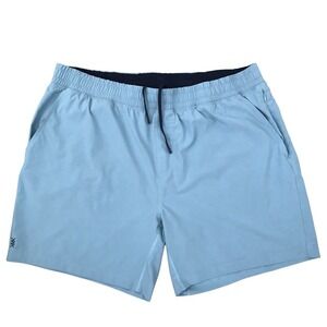 Rhone Athletic Shorts Mens XXL Blue Unlined Quick Dry Pockets 7" Inseam Gym